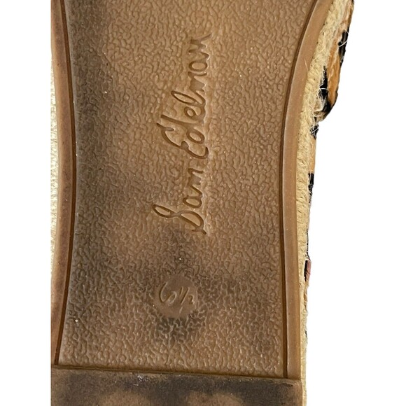 Sam Edelman Khloe Espadrilles Women's 6.5M Leopard‎ Slip On Calf Hair Loafers - Picture 9 of 11